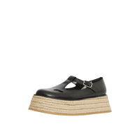 BLACK Salomés en cuir