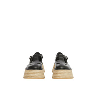 BLACK Salomés en cuir