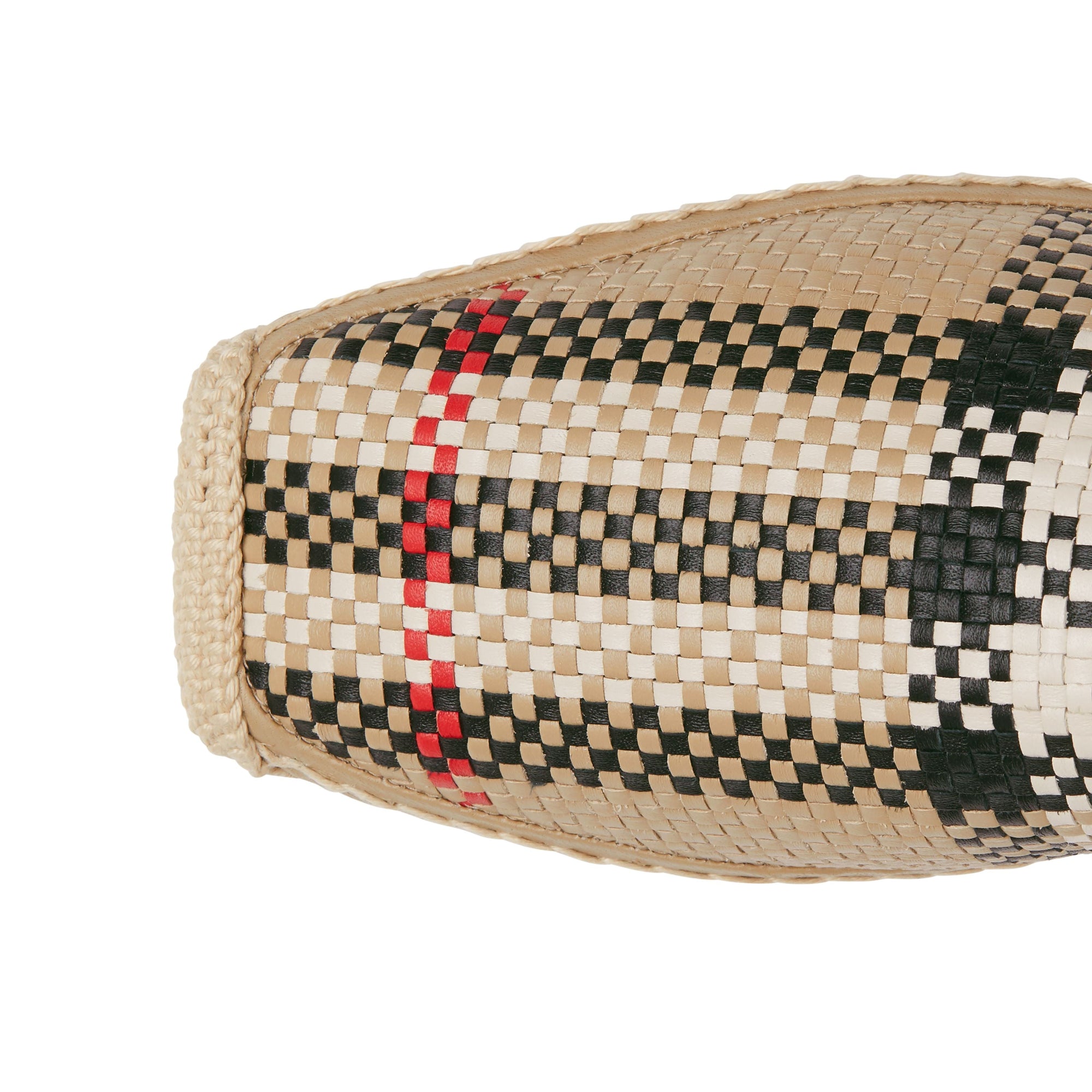 Espadrilles en cuir tressé - Beige d'archive