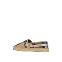 Espadrilles en cuir tressé - Beige d'archive