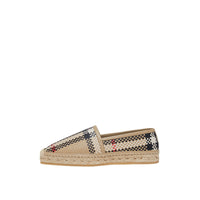 Espadrilles en cuir tressé - Beige d'archive