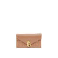 WARM CAEL Clutch enveloppe TB ceinturé en cuir d'agneau matelassé