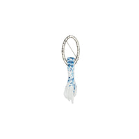Broche plaquée palladium avec émail - Or clair
