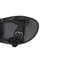Sandales webb en cuir - Noir
