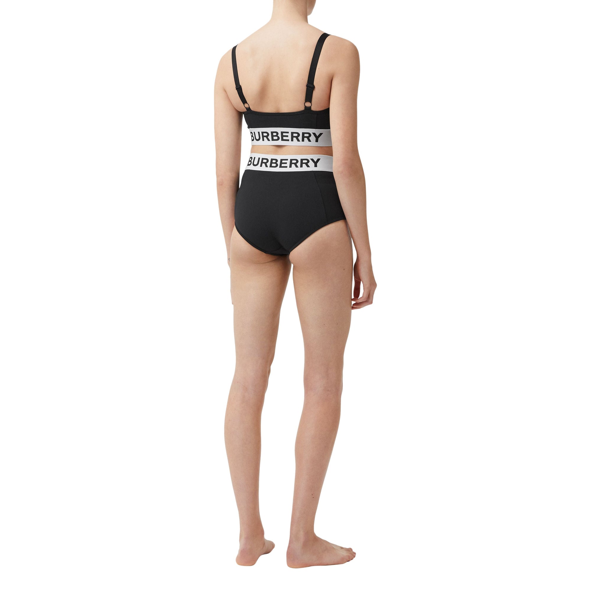 BLACK Bas de bikini avec bande à logo