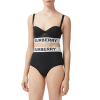 BLACK Bas de bikini avec bande à logo