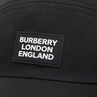 BLACK Casquette à bords larges en sergé de coton avec logo appliqué