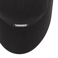 BLACK Casquette à bords larges en sergé de coton avec logo appliqué