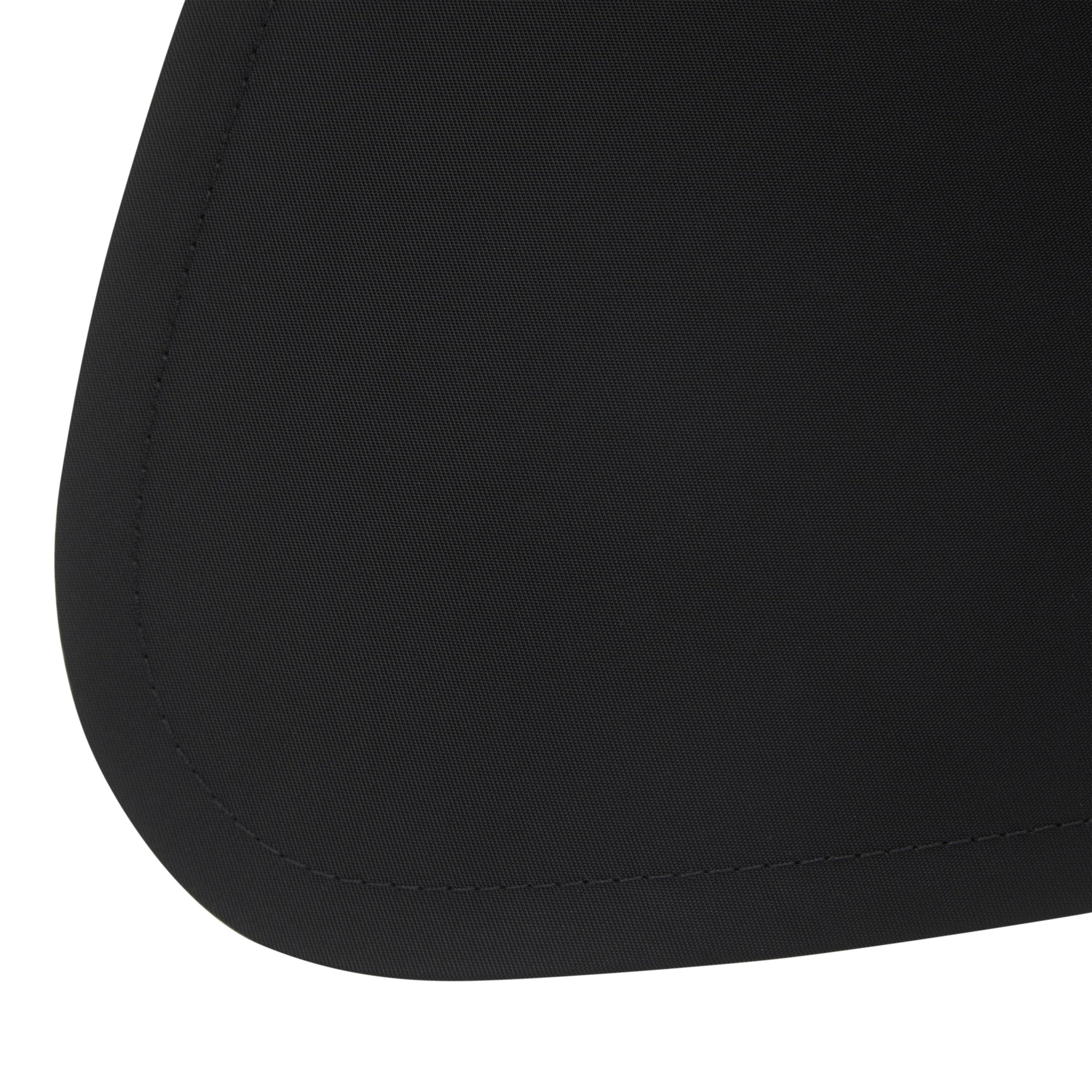 BLACK Casquette à bords larges en sergé de coton avec logo appliqué