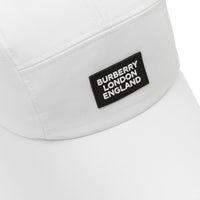 Casquette à bords larges en coton avec logo appliqué - Blanc optique
