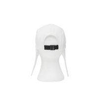Casquette à bords larges en coton avec logo appliqué - Blanc optique