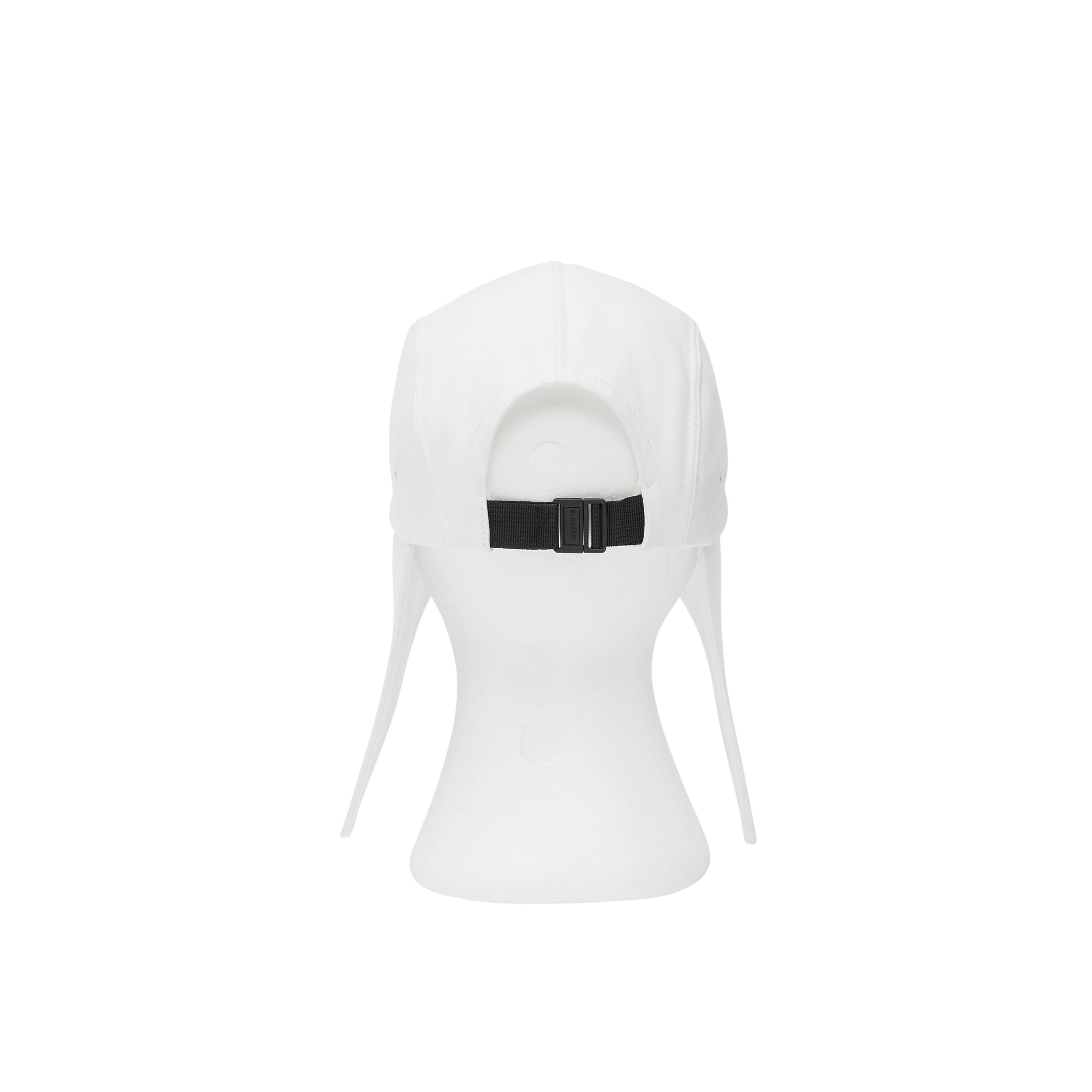 Casquette à bords larges en coton avec logo appliqué - Blanc optique