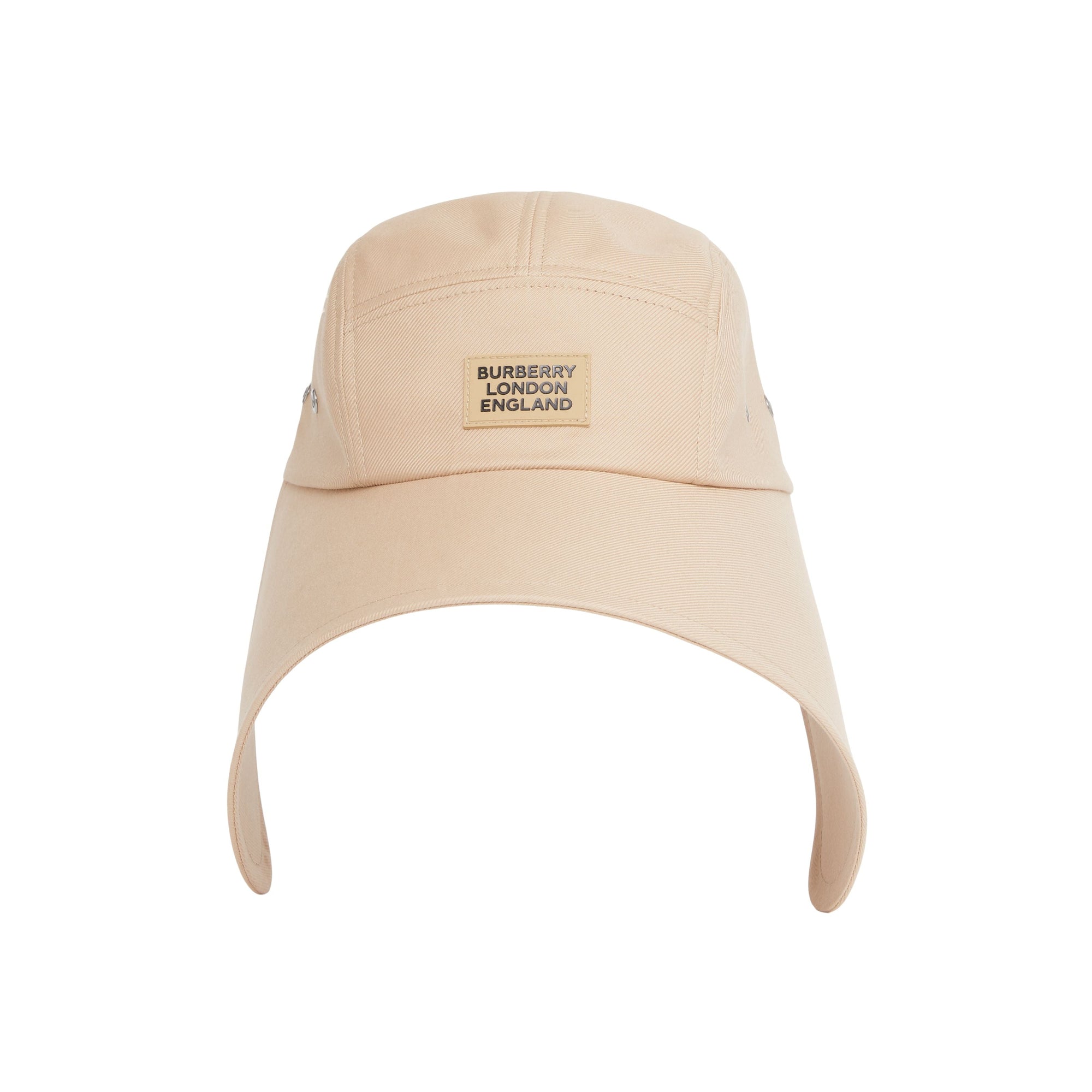 SOFT FAWN Casquette à bords larges en sergé de coton avec logo appliqué