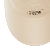 SOFT FAWN Casquette à bords larges en sergé de coton avec logo appliqué