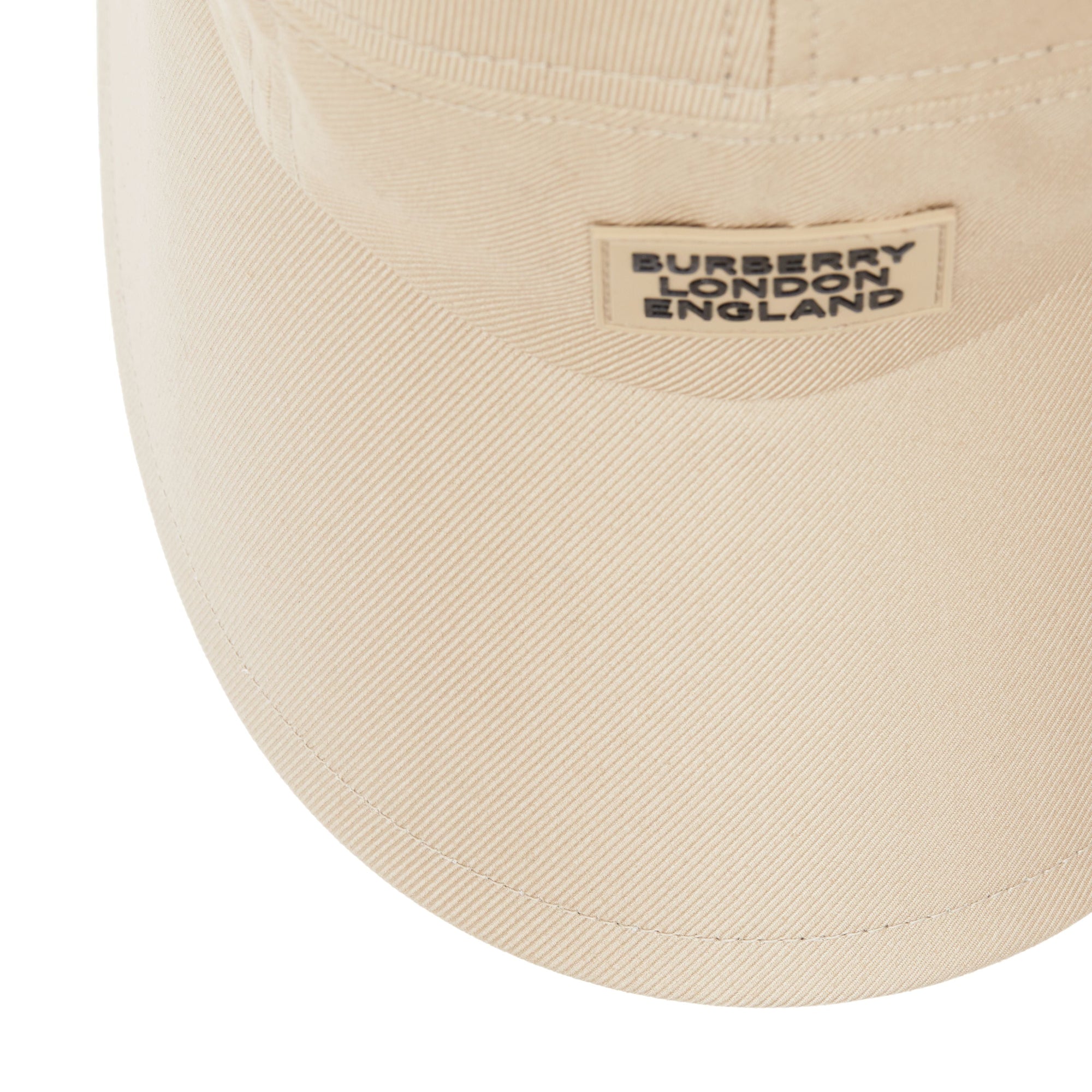 SOFT FAWN Casquette à bords larges en sergé de coton avec logo appliqué