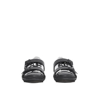 Sneakers webb en coton et cuir - Noir