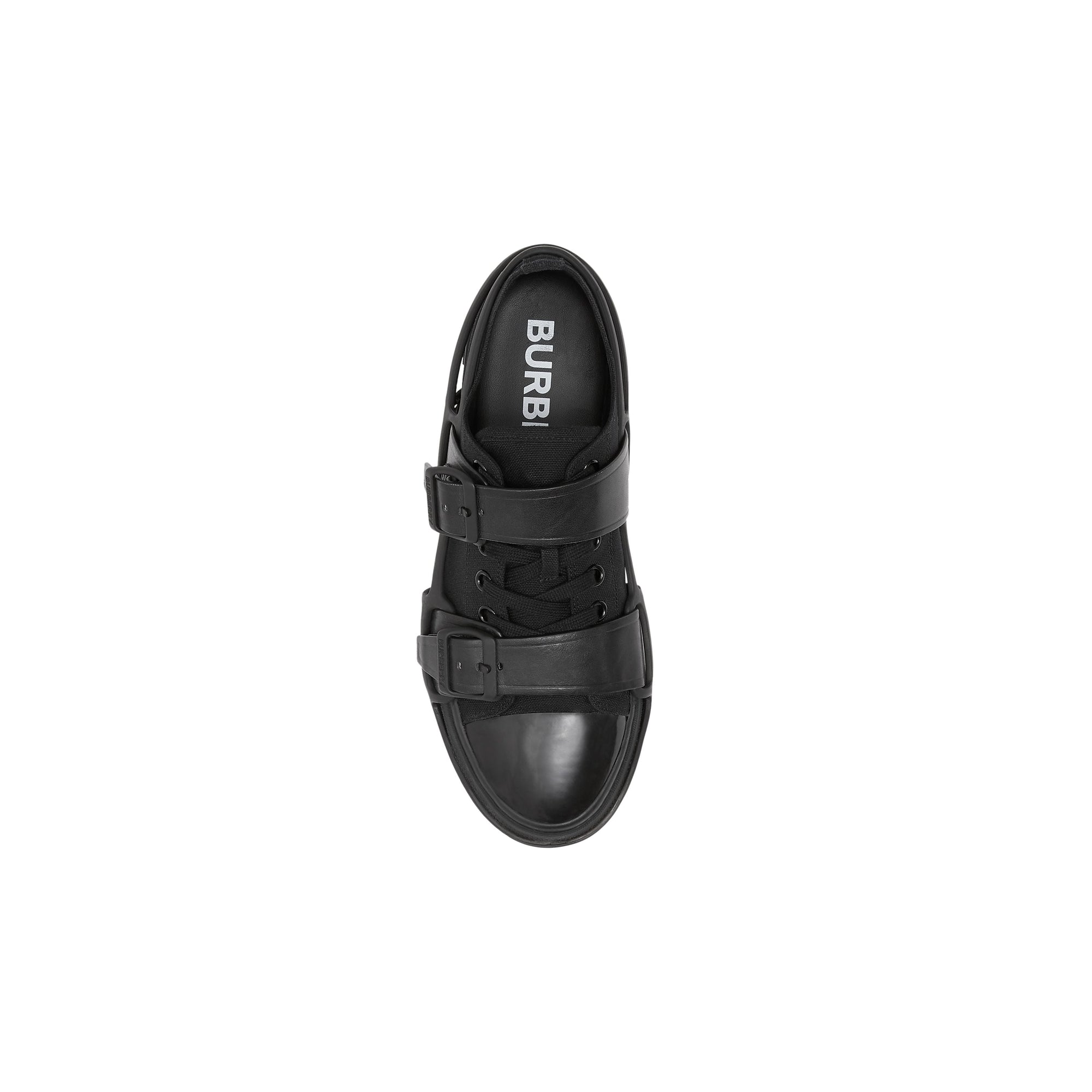 BLACK Sneakers Webb en coton et cuir