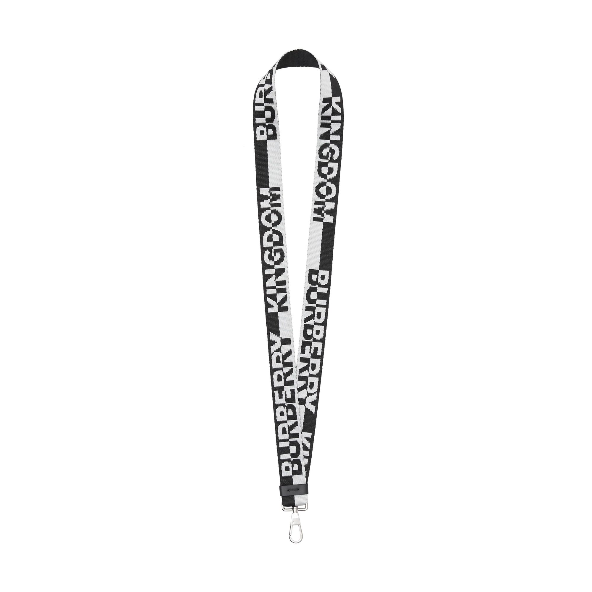 BLACK/WHITE Dragonne avec logo en jacquard bicolore
