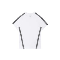 WHITE T-shirt en coton avec bandes à logo