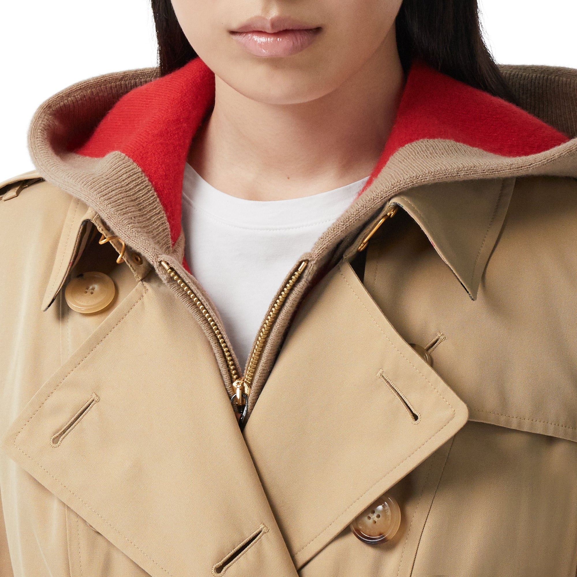 Trench-coat long Chelsea Heritage - Miel Marron