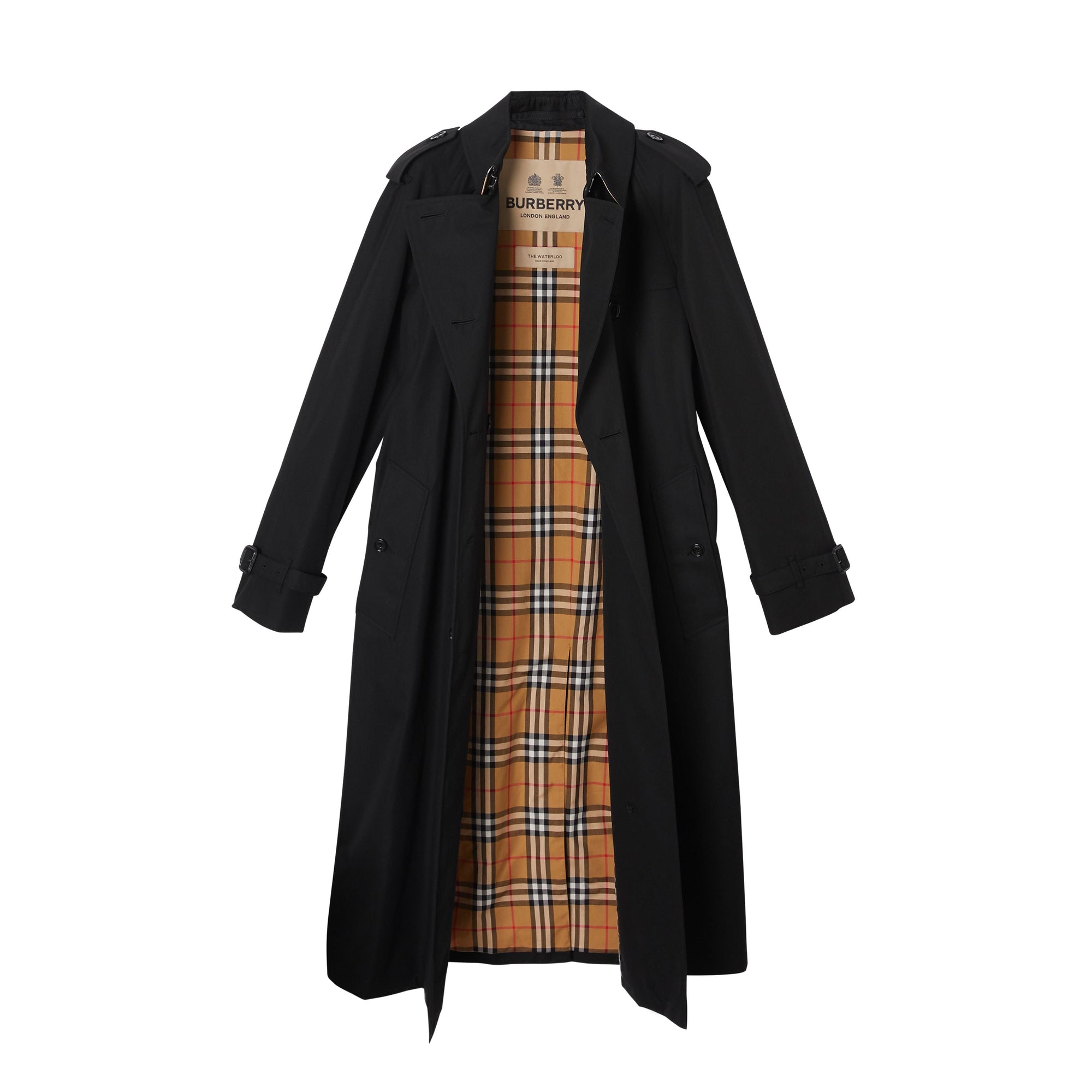 Trench long-coat héritage Watertloo - Noir