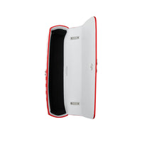 Petit sac lola en cuir vichy - Blanc & rouge