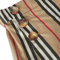 ARCHIVE BEIGE IP S Short de marin en coton à rayures iconiques