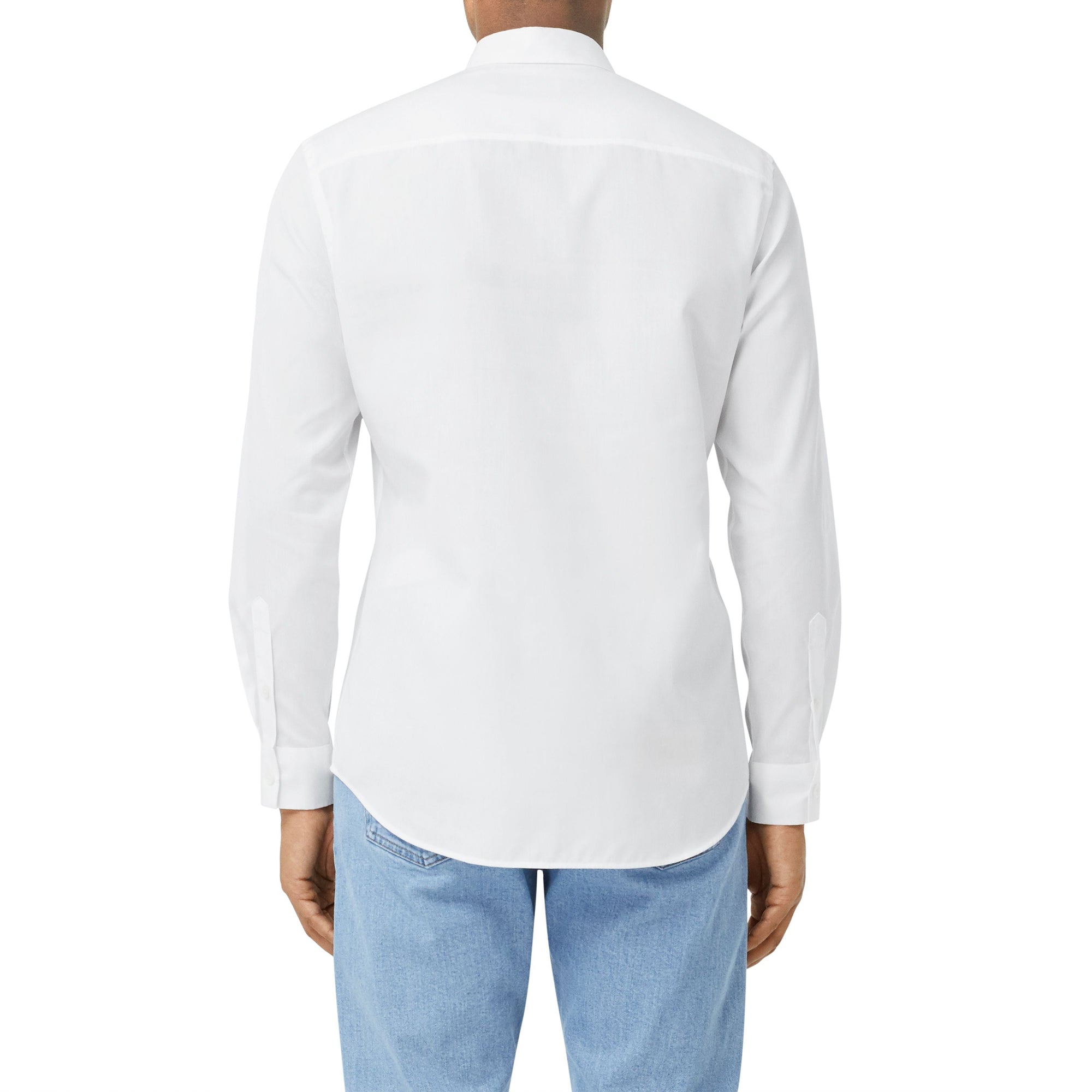 OPTIC WHITE Chemise en coton avec coordonnées géographiques
