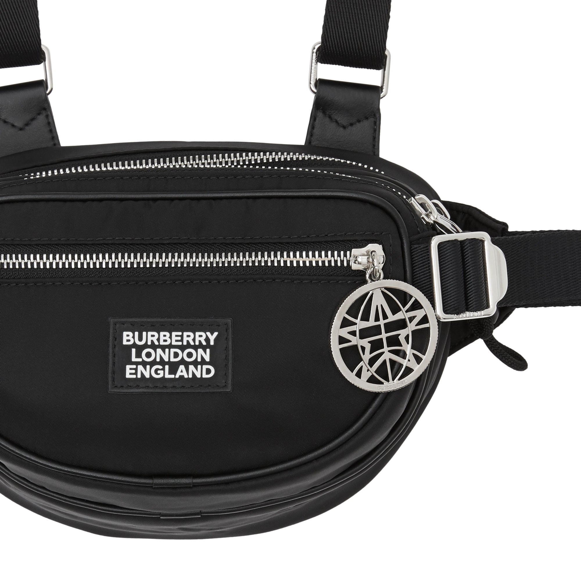 BLACK Sac à dos banane Cannon en ECONYL® avec logo appliqué