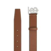 TAN Ceinture en cuir surpiqué Monogram