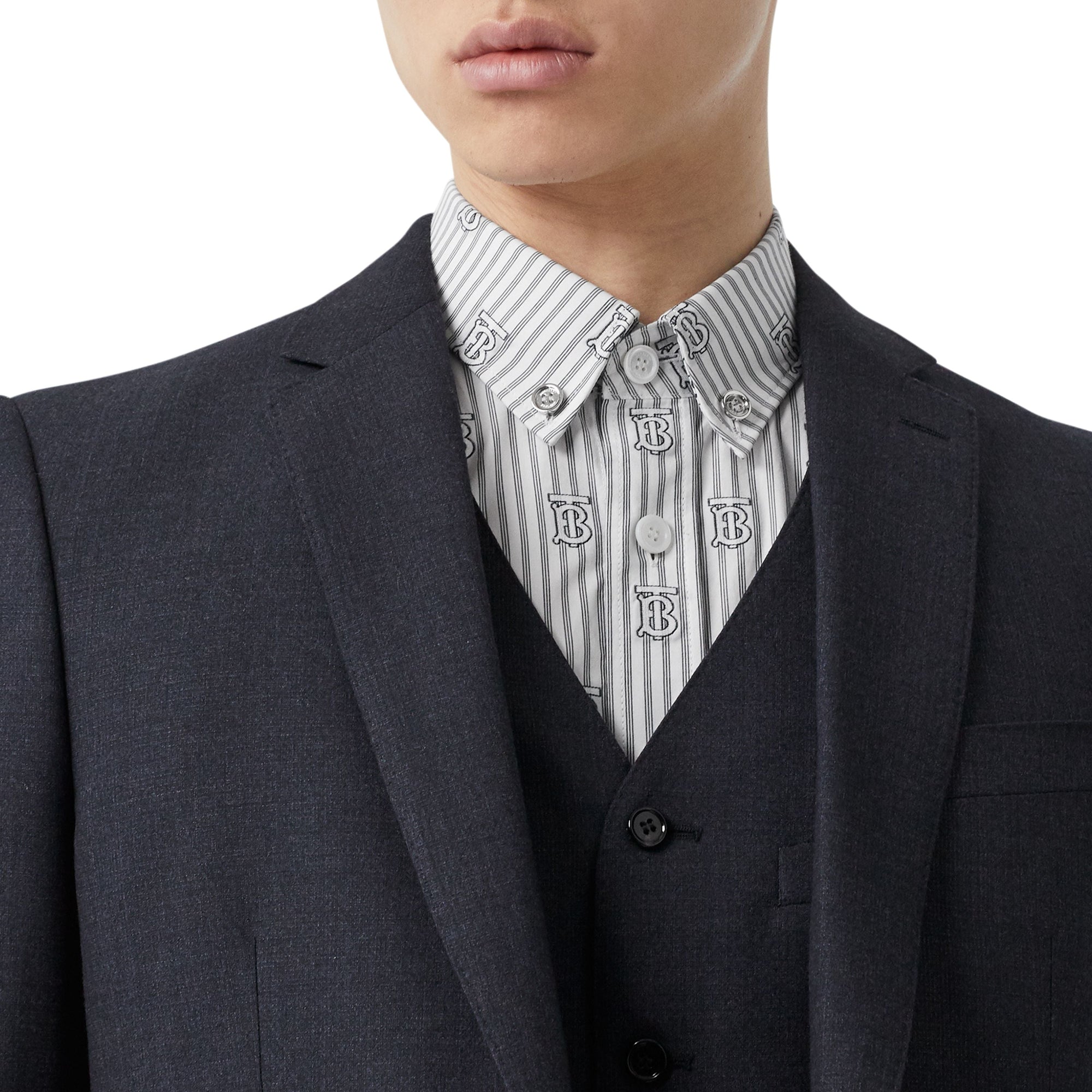 NAVY PATTERN Costume slim trois pièces en laine