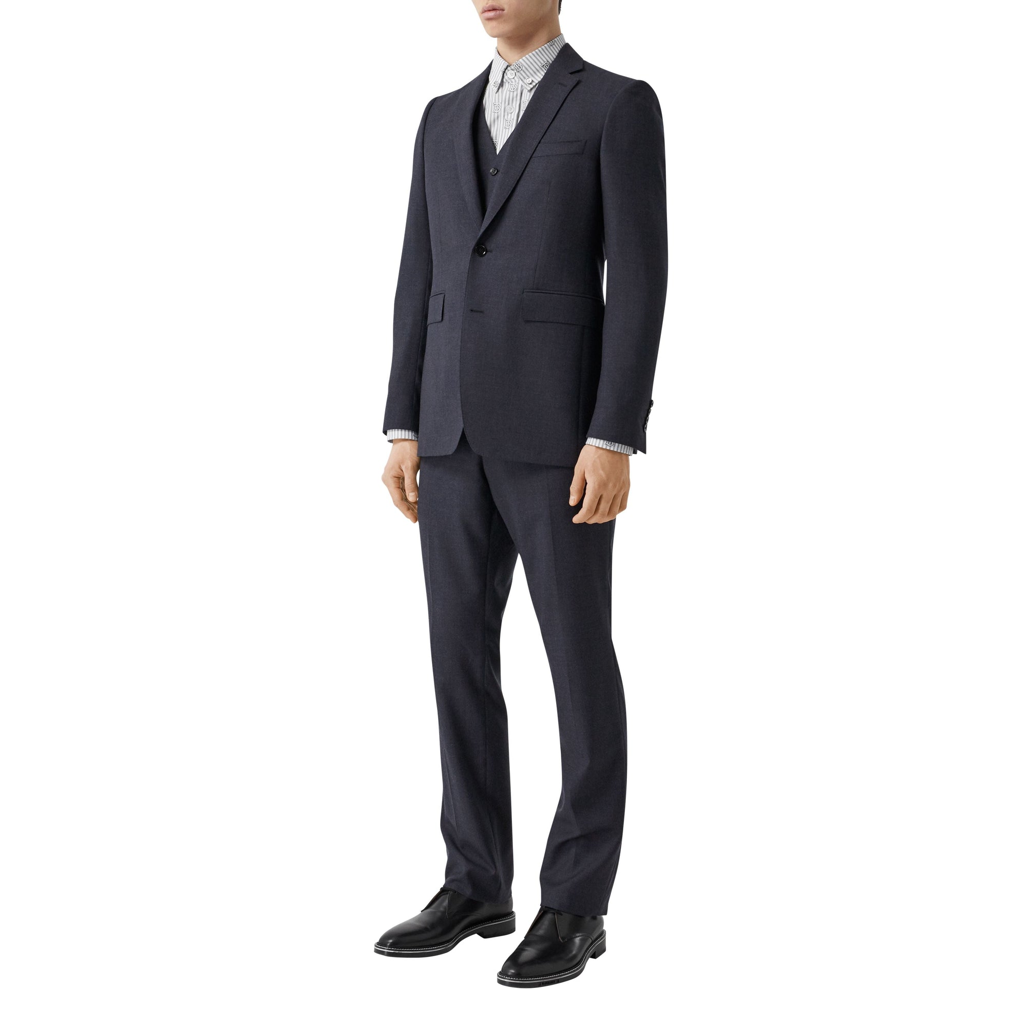 NAVY PATTERN Costume slim trois pièces en laine