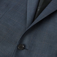 CARBON BLUE PATTERN Costume slim en laine check Prince de Galles