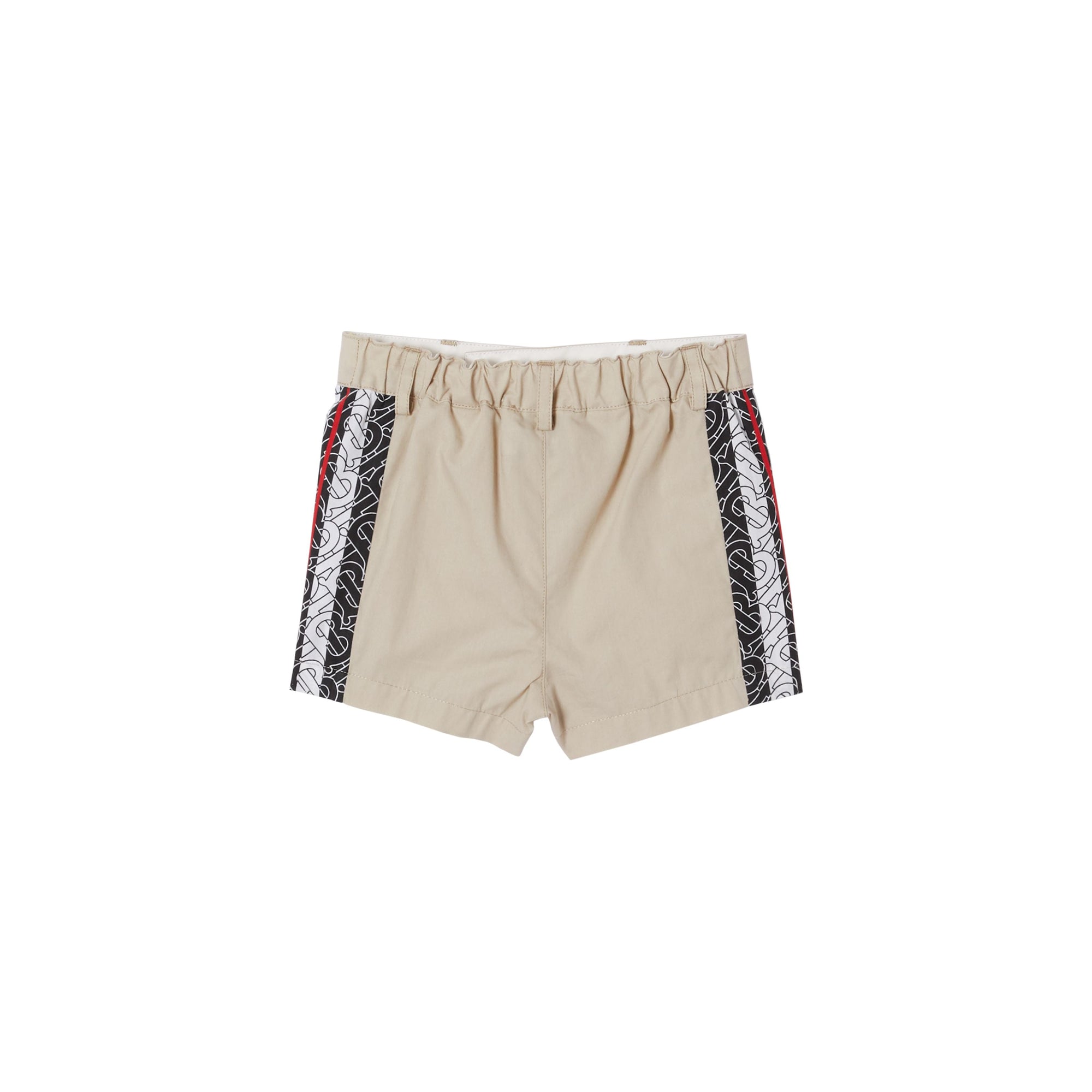 STONE Short ajusté en coton rayé Monogram