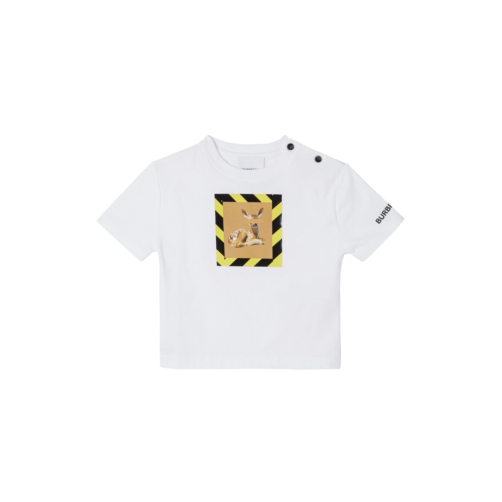 WHITE T-shirt en coton à imprimé daim