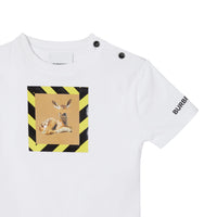 WHITE T-shirt en coton à imprimé daim