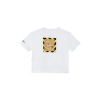 T-shirt en coton à imprimé daim - Blanc