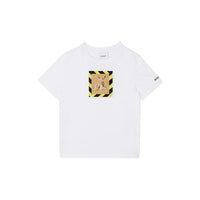 WHITE T-shirt en coton à imprimé daim