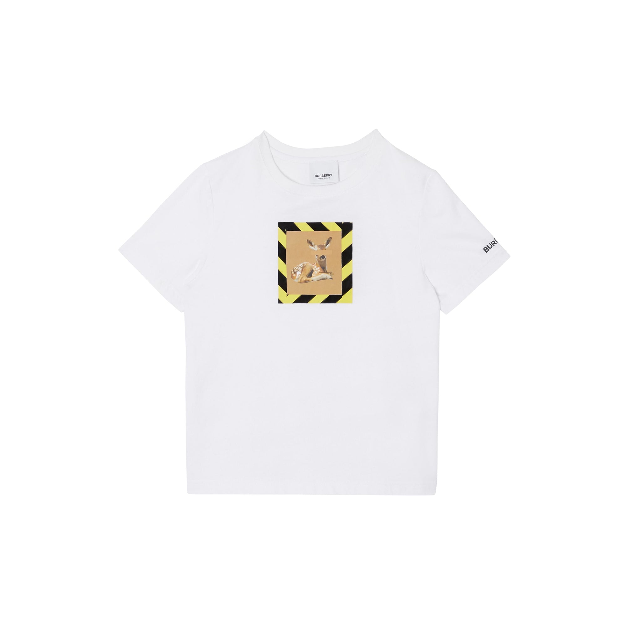 WHITE T-shirt en coton à imprimé daim
