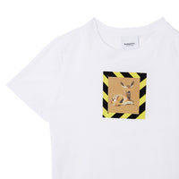 WHITE T-shirt en coton à imprimé daim
