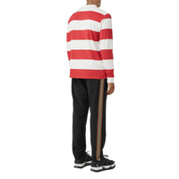 BLACK Pantalon de survêtement en laine et mohair à rayures iconiques