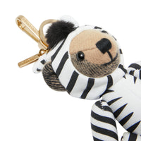 ARCHIVE BEIGE Porte-clés Thomas Bear en costume de zèbre