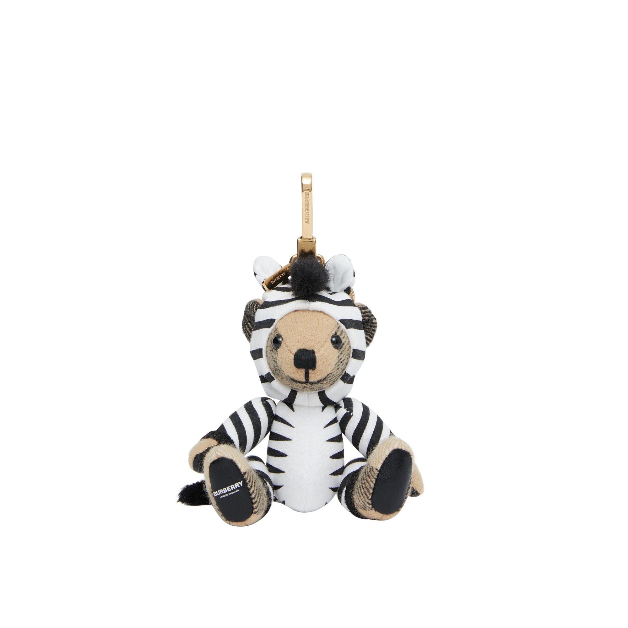 ARCHIVE BEIGE Porte-clés Thomas Bear en costume de zèbre