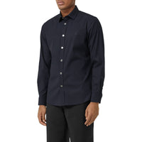 NAVY Chemise en popeline de coton stretch Monogram