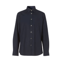 NAVY Chemise en popeline de coton stretch Monogram