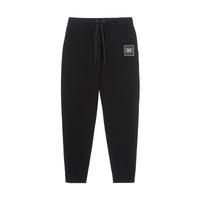 BLACK Pantalon de survêtement en coton avec logo appliqué