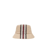 STONE Bob en coton rayé Monogram