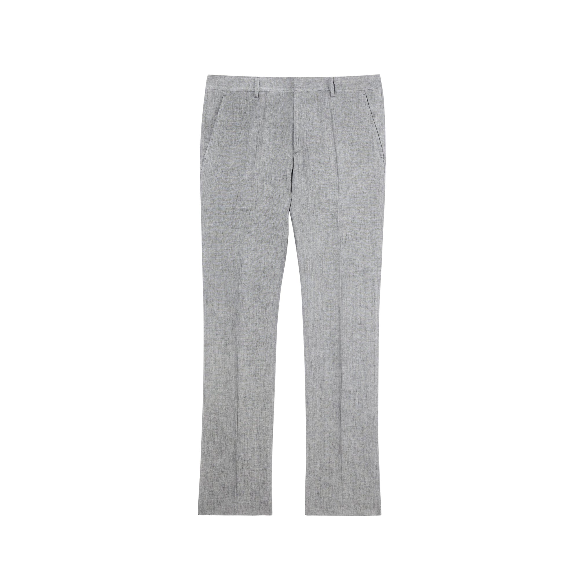 Pantalon de costume classique en lin - Camaïeu de pourpres