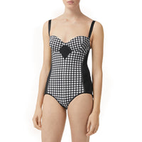 Maillot de bain vichy - Noir
