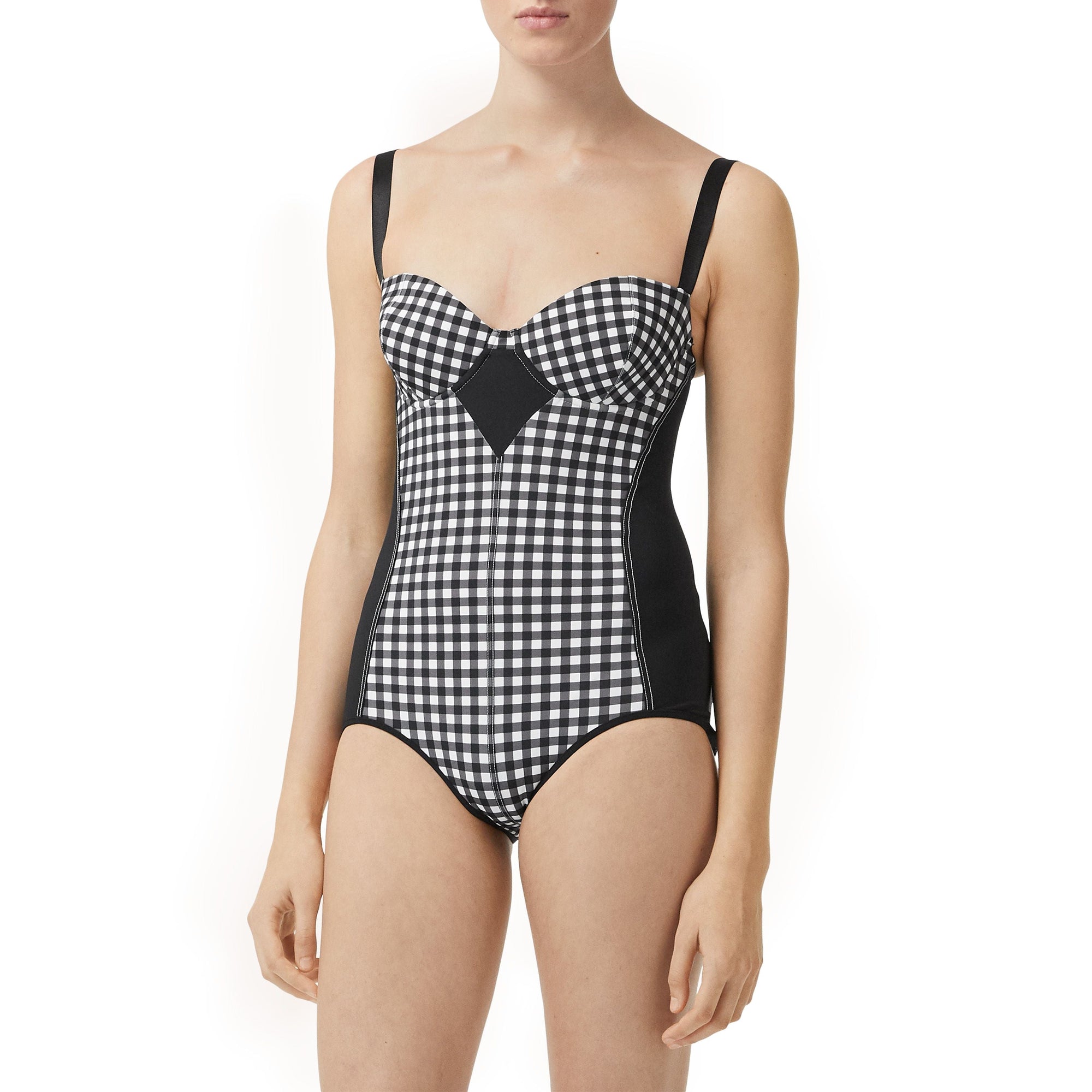 Maillot de bain vichy - Noir